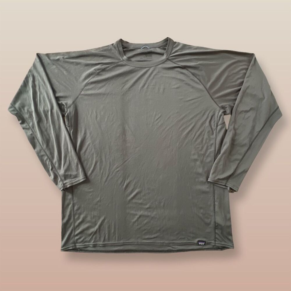 Patagonia Unisex Gray Long Sleeve Lightweight Shirt Size M Activewear